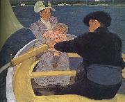 Mary Cassatt Floating boat oil on canvas
